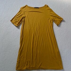 Yellow T-shirt Dress